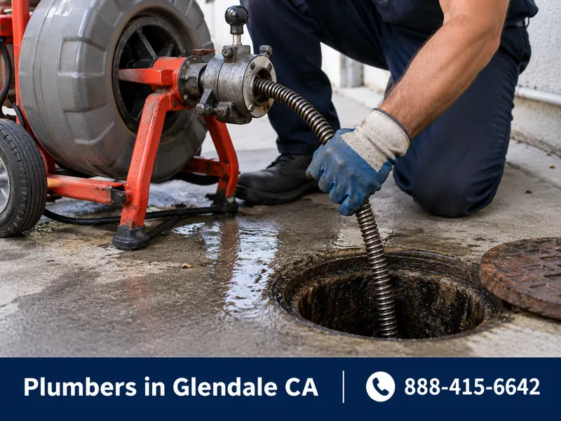 Drain Cleaning & Hydro Jetting work by a licensed plumber in Glendale, CA