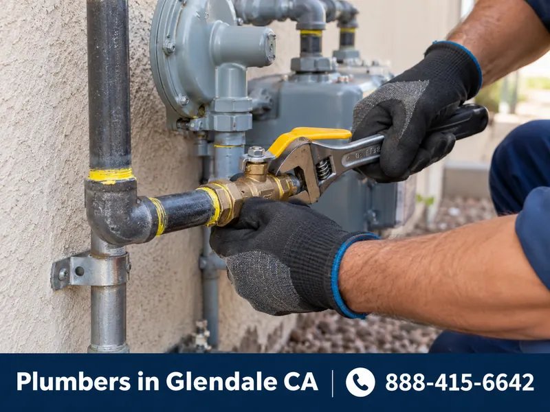 Gas Line Repair & Installation work by a licensed plumber in Glendale, CA