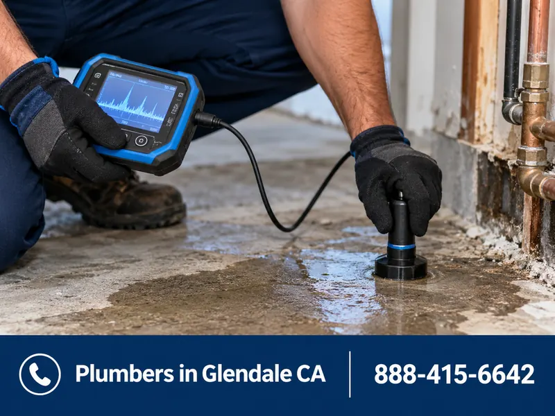 Leak Detection & Slab Leaks work by a licensed plumber in Glendale, CA