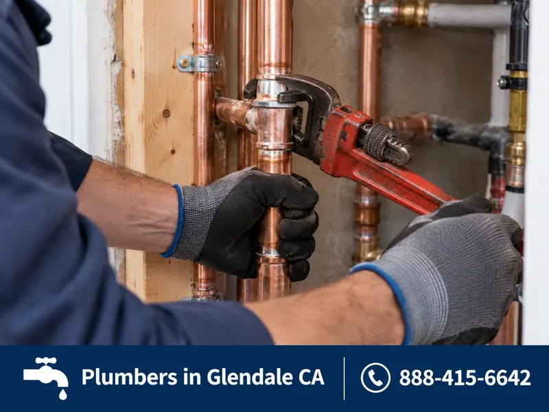 Repiping work by a licensed plumber in Glendale, CA