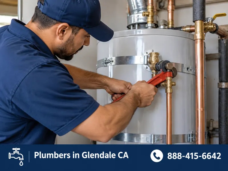 Water Heater Repair & Replacement work by a licensed plumber in Glendale, CA